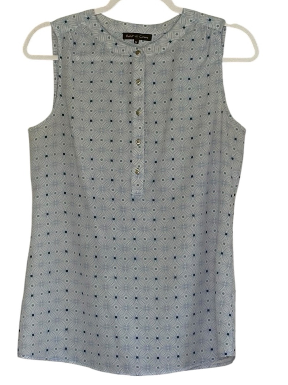 Violet & Claire Geometric Starburst Print Shirt Size M